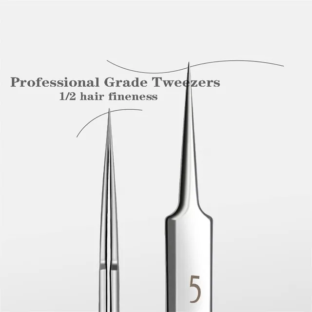 German Ultra-fine No. 5 Cell Pimples Blackhead Clip Tweezers Beauty Salon Special Scraping & Closing Artifact Acne Needle Tools 2