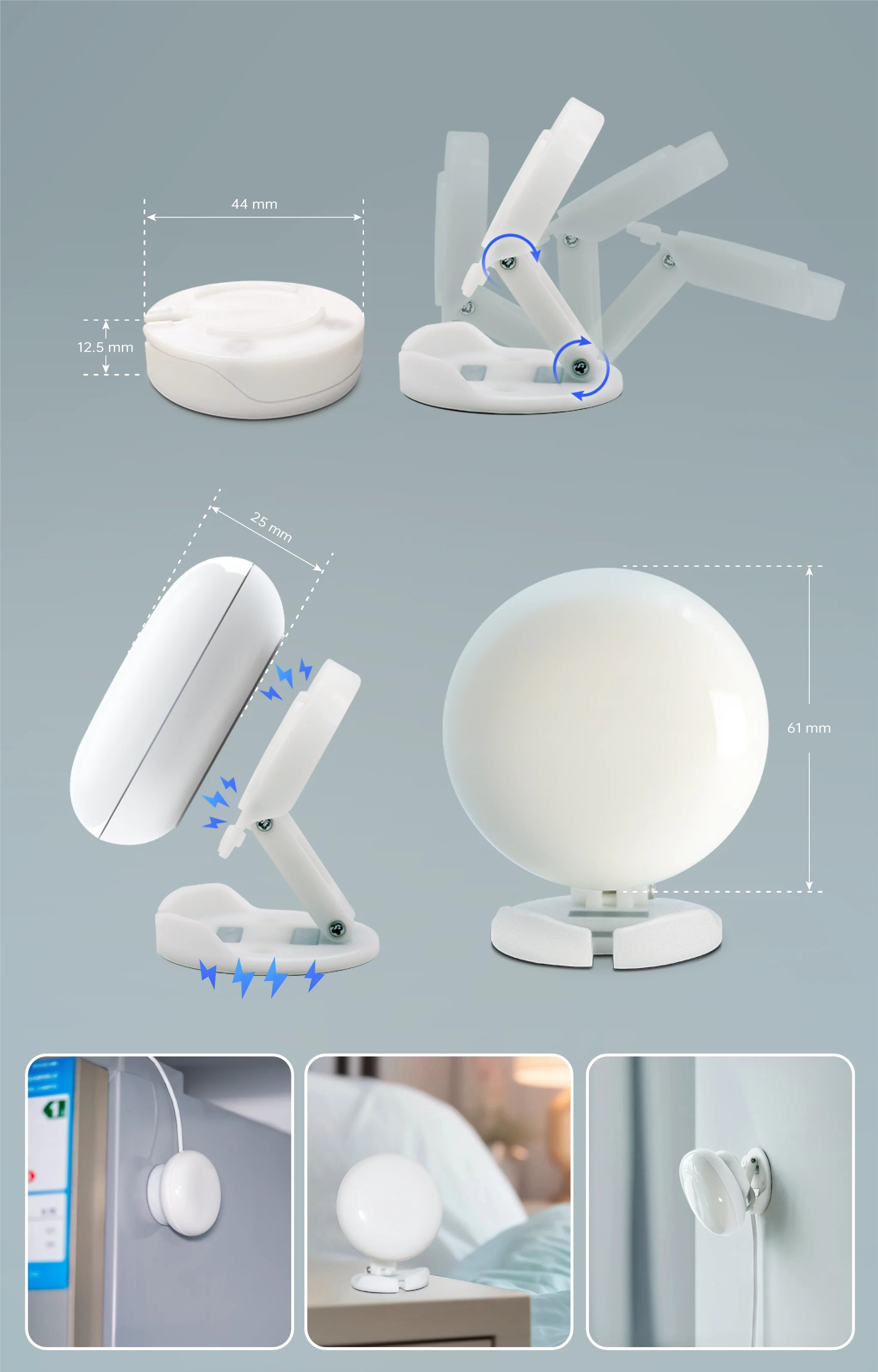 LinknLink eMotion Ultra 60GHz mmWave Radar WiFi Smart Presence Sensor,IR,Brightn