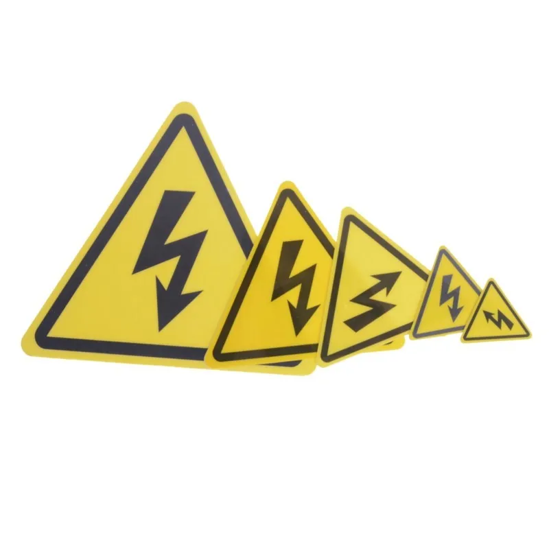 High Quality 2PCS Danger Voltage Electric Warning Safety Label Sign Decal Sticker