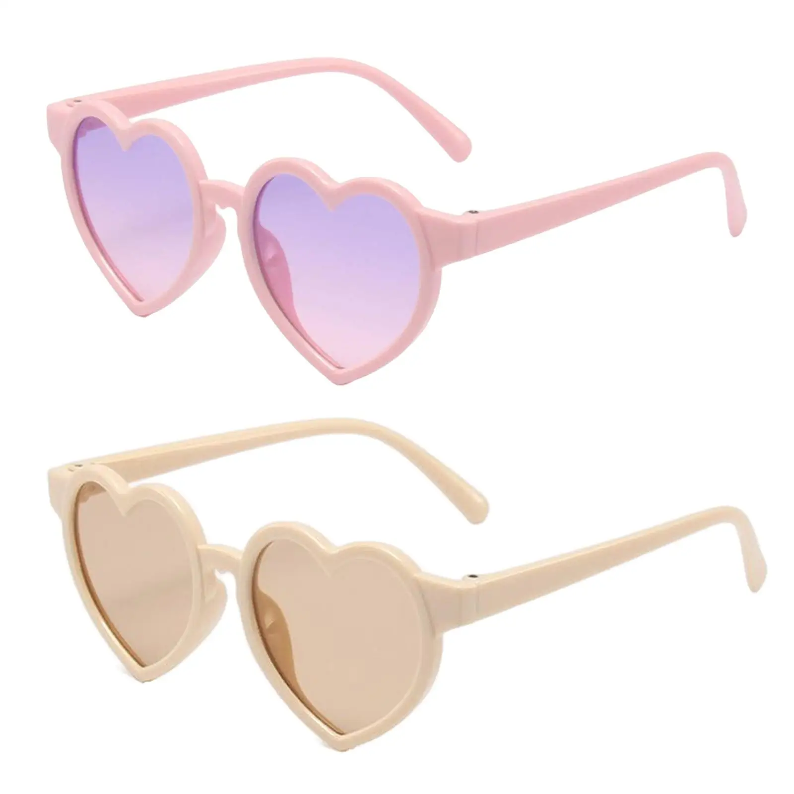 Heart Shaped Children Sunglasses for Boys and Girls Bridge Width 11mm Party