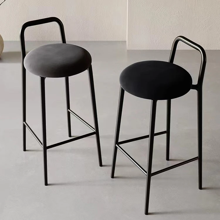 Modern Kitchen Chair Office Design Nordic Home Bar Stool European Metal Tabourets De Bar Furniture Decoration