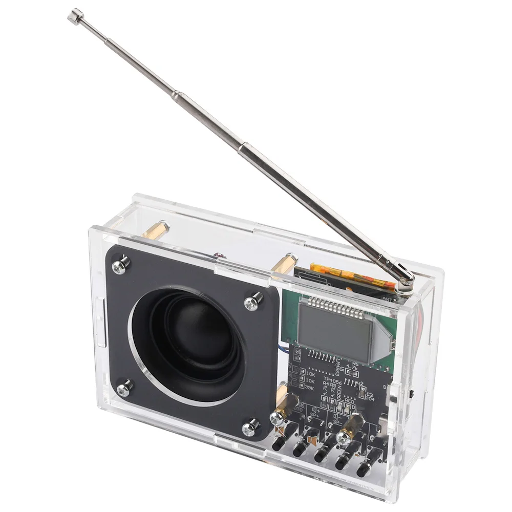 

FM Digital Radio Receiver Adjustable Wireless Receiver 87-108Mhz Auto Searching Station Radio Module Soldering Learning Teaching