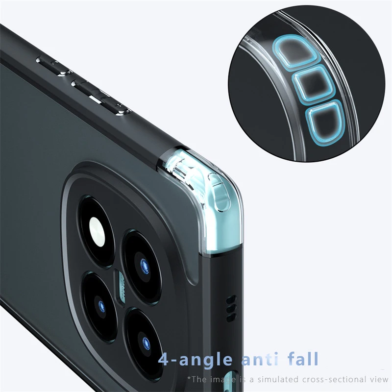 Durable Matte Protective Phone Case with Soft TPU Frame