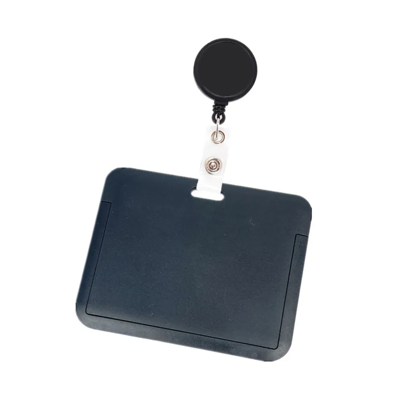 

Anti-lost Pass Work Card Cover Case Clip Retractable Office Staff Badge Holder ID Holders Name Badges Sleeve Nurse Chest Tag