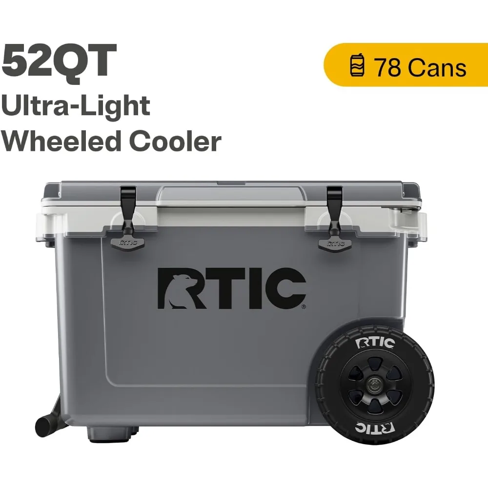 52 Quart Ultra-Light Wheeled Hard Cooler 3