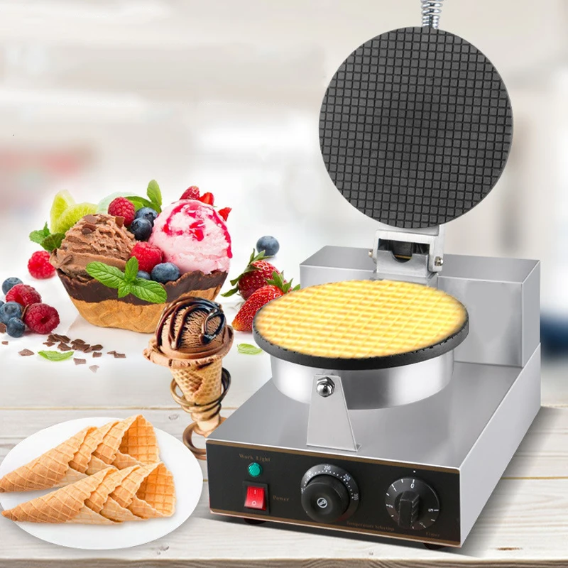 Egg Roll Machine Commercial Ice Cream Crust Maker Crisp Popsical Cone Shell Fabricator Multi-purpose