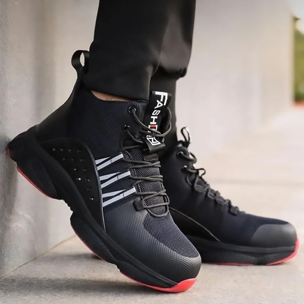Men Work Safety Shoes Anti-puncture Working Sneakers Male Indestructible Work Shoes Men shoes Lightweight Safety Boots