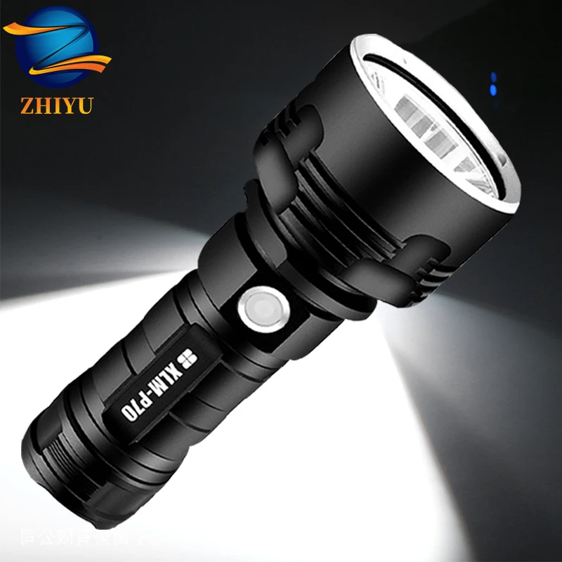 

USB Rechargeable LED Flashlight L2 P70 High power Strong light Field Rescue Outdoor waterproof camping runnning Night Fishing