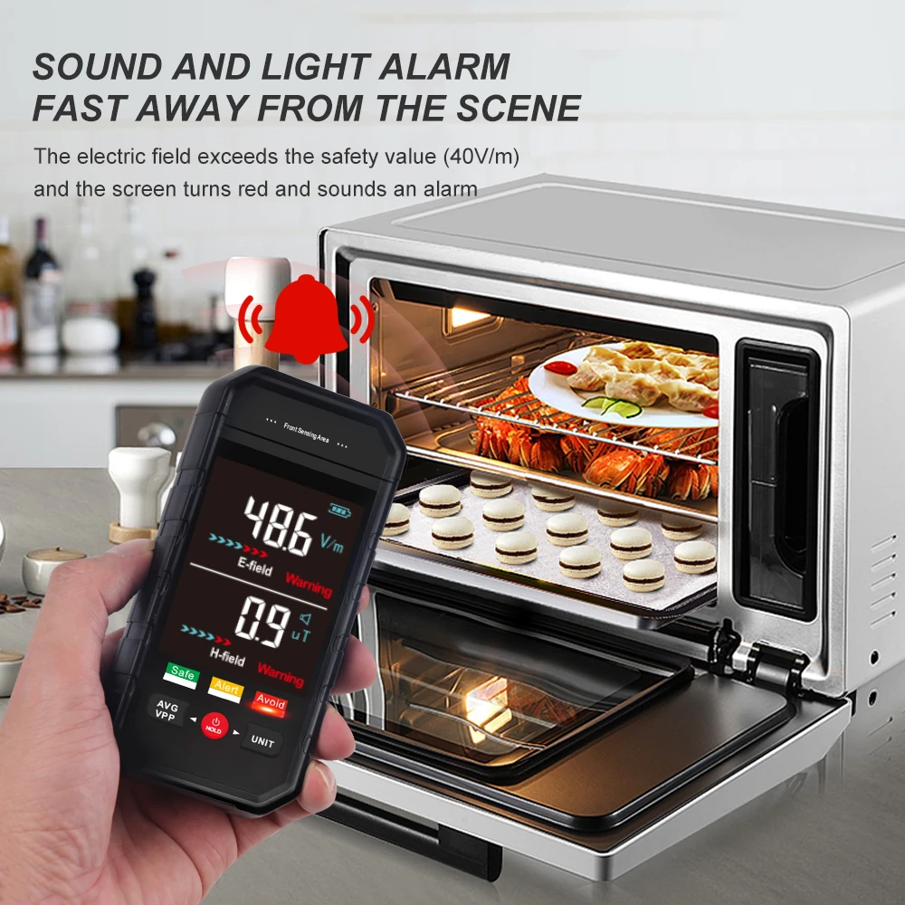 

TOOLTOP ET925PRO Large Color Screen Electromagnetic Radiation EMF Meter Electric Field Magnetic Field Electronic Radiation Test