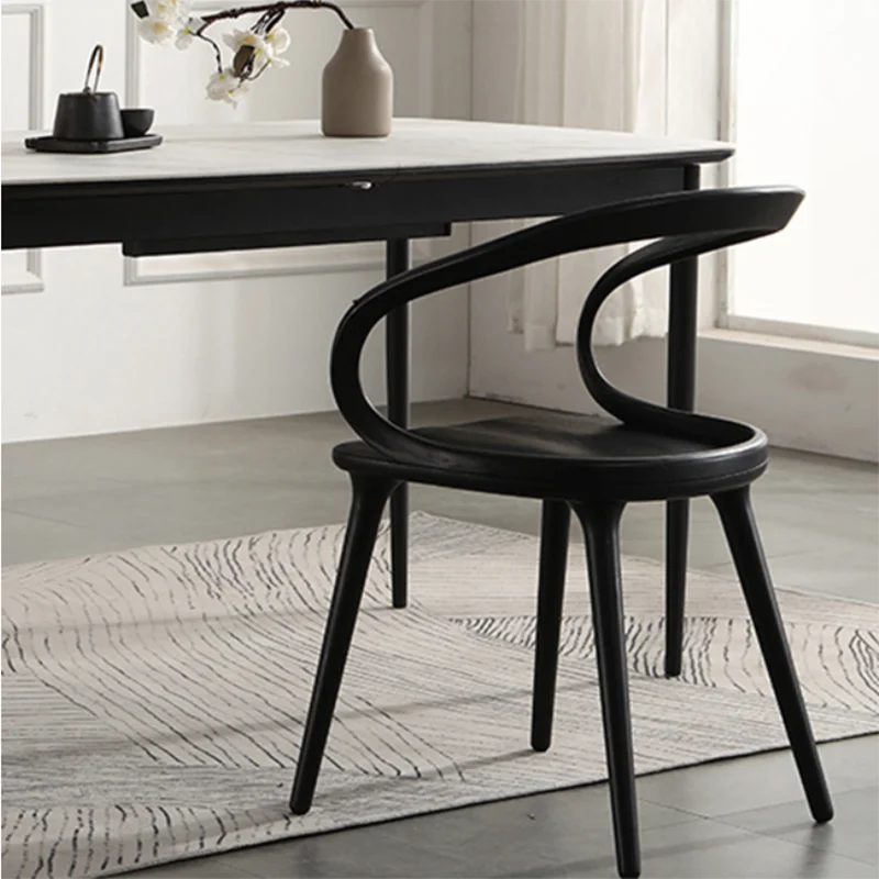

Kitchen Living Room Dining Chairs Luxury Nordic Floor Ergonomic Wooden Chair Office Design Silla Nordica Dinings Furnitures