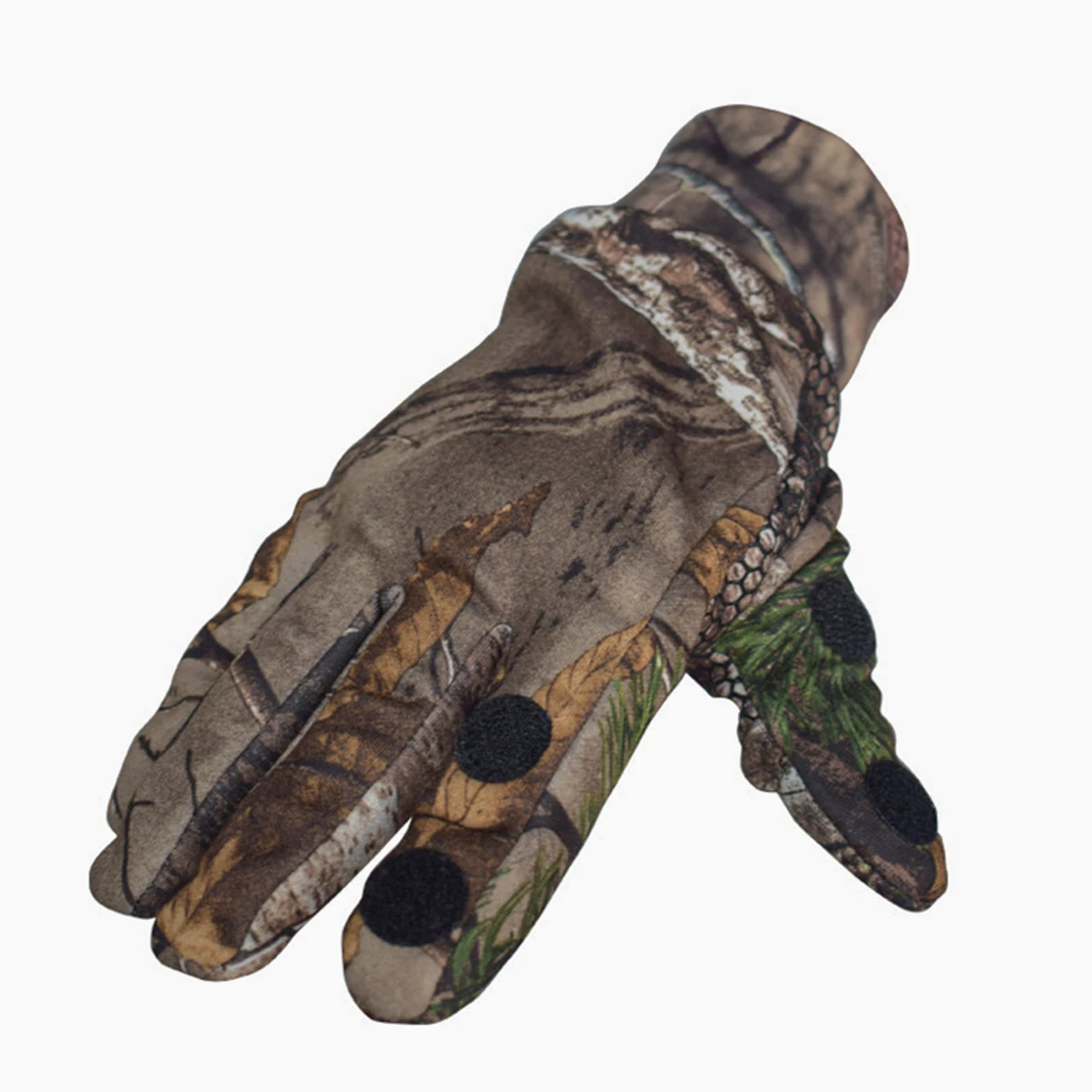 Guantes de camuflaje 3D para caza, antideslizantes, impermeables, cálidos, cómodos para disparar, pescar, acampar, esquiar, Invierno