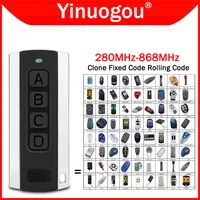 Multifrequency Garage Door Remote Control Duplicator Auto Scan Code 280MHz-868MHz Electric Gate Control Opener Hand Transmitter 1