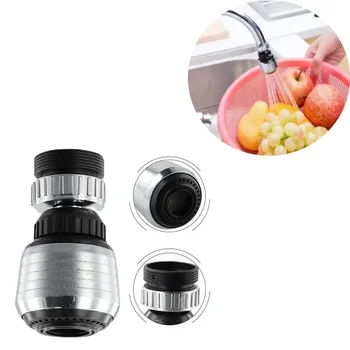 ​ Ugello aeratore girevole a risparmio idrico 360 °   Filtro per rubinetto regolabile Gorgogliatore in acciaio inossidabile per controllo del flusso del rubinetto del bagno della cucina 1