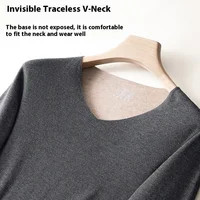 Ensemble de sous-vêtements thermiques en soie et cachemire pour femmes, vêtements de maison sans marquage, meulage des cheveux, fièvre, vêtements et pantalons d'automne, nouvelle collection 4