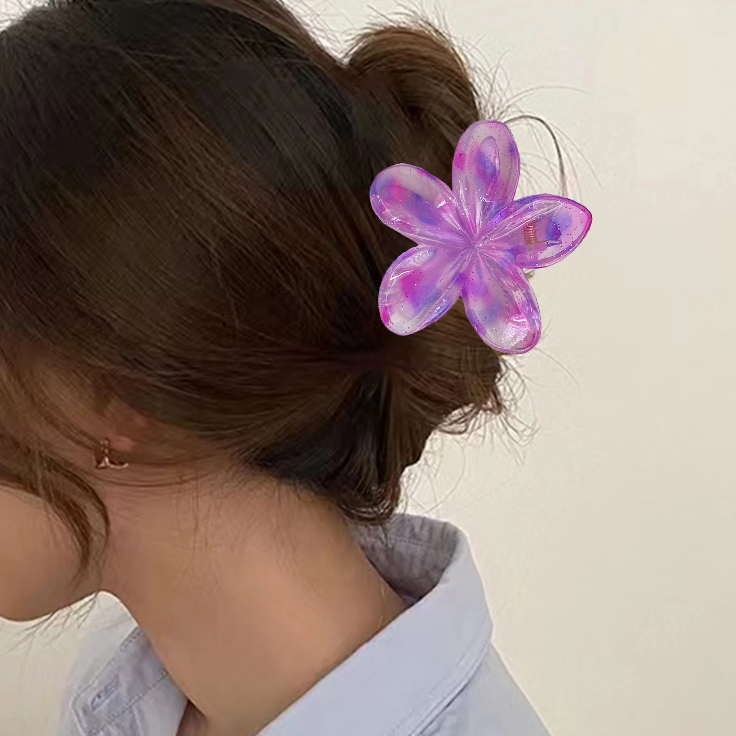 

Fashion Women Beach Vacation Bohemia Hair Clips Hair Claw Crab Girls Flower Sweet Hair Claw Hairpin Women Girls Accessories