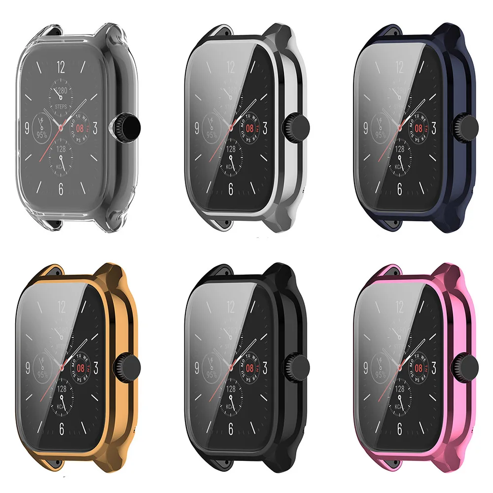 Screen Protector Case For Huami Amazfit GTS 4 mini Watch Colorful Protector  TPU Case Cover Protector Frame For Amazfit GTS4 mini - AliExpress