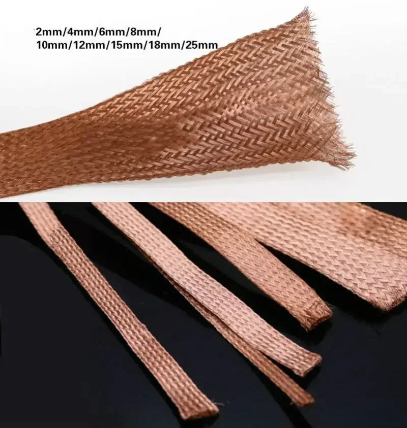 Copper Braid Knitted Mesh Anti-Interference Flexible Cable
