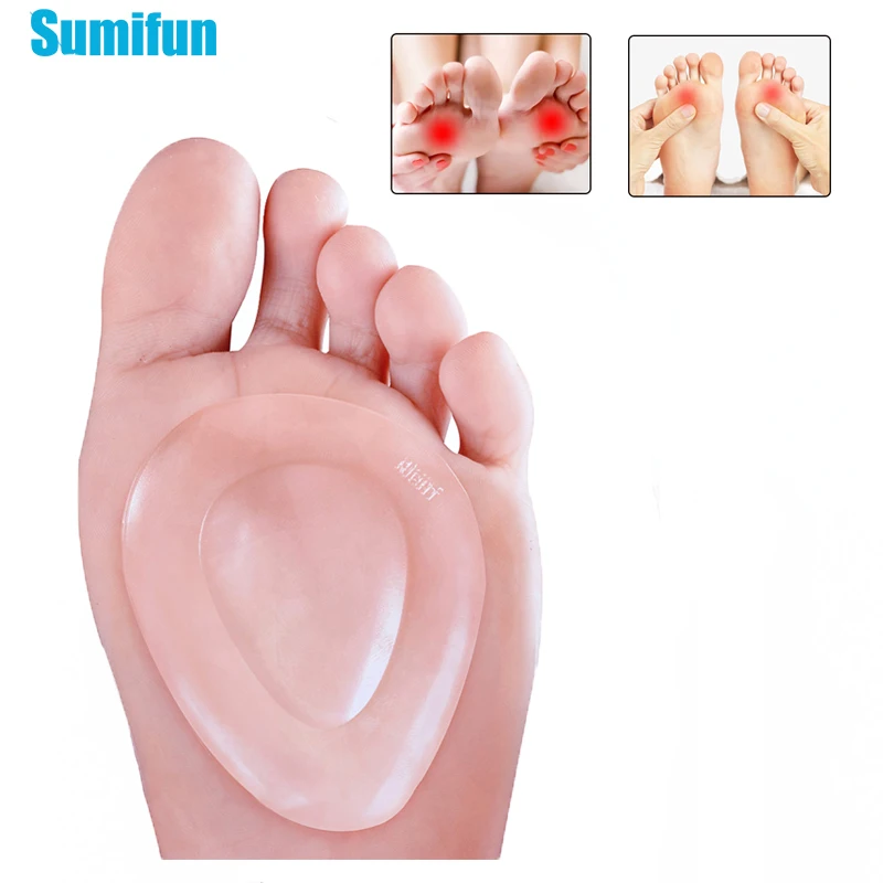 Sumifun Forefoot Shoe Pad Silicone Gel Non Slip Inserts Insoles Arch Support Pads High Heel Elastic Cushion Orthotic 2pcs