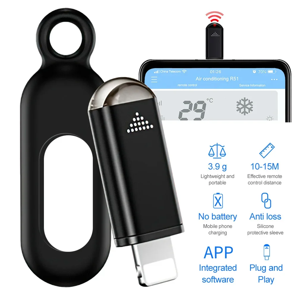 IR Appliances Wireless Infrared Remote Control Phone APP Mini Adapter IR Transmitter Blasters Control for TV Box Air Conditioner
