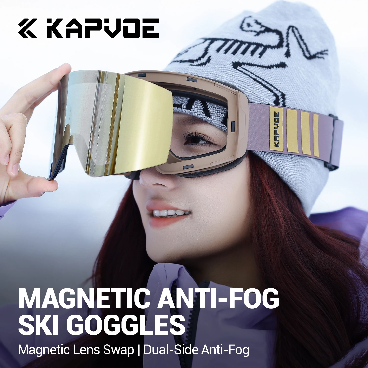 Outdoor Photochromic Ski Goggles Men Snowboard Glasses Women Winter Snow Sunglasses UV400 Magnetic Attraction Lens photochromic sunglasses