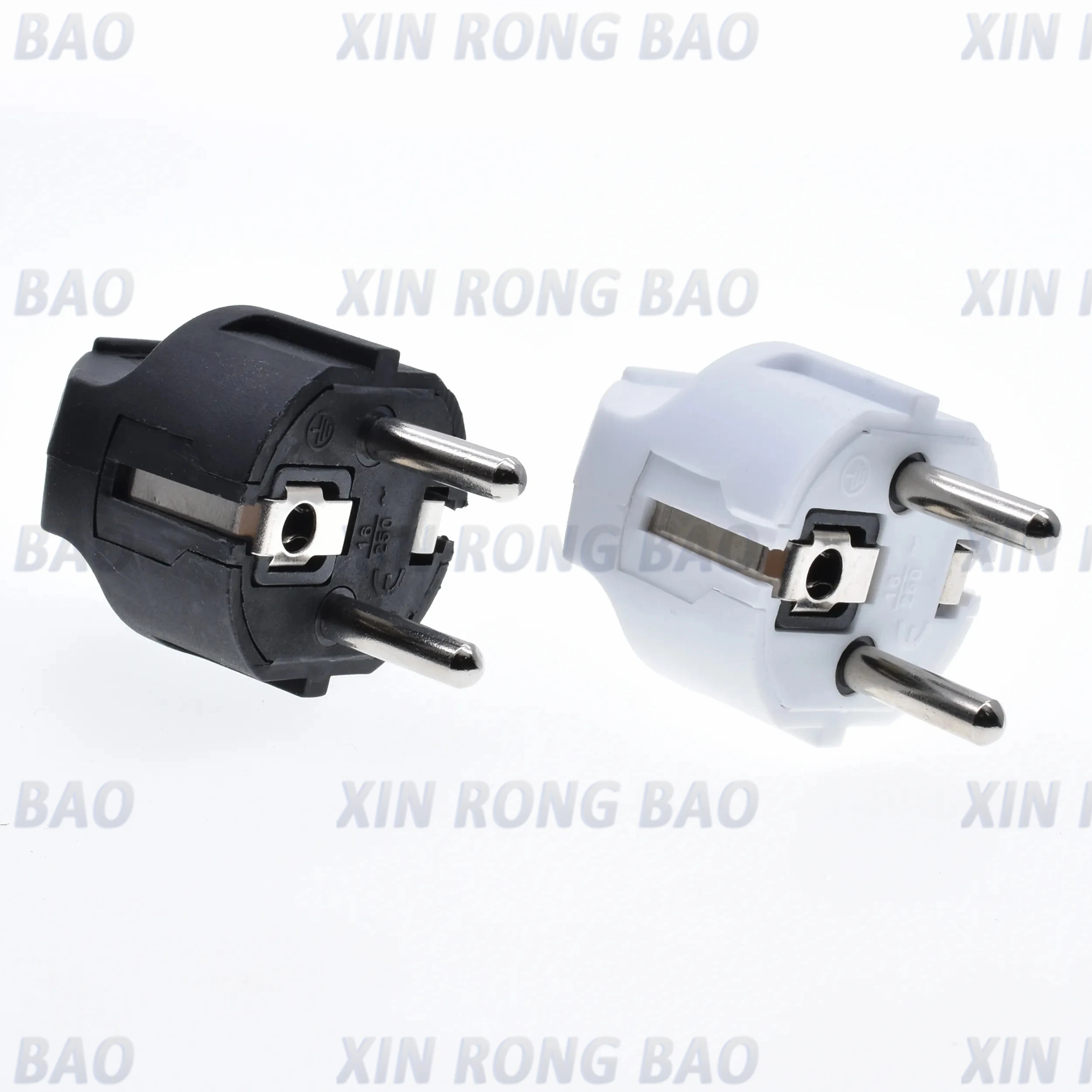 EU AC Power Adapter Socket 16A 250V Connector Cable Electrical Plug White Black korean Male Converter Adaptor Detachable Plug power adapter