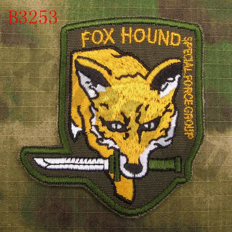 Embroidered Patch Metal Gear Solid MGS FOX HOUND Special