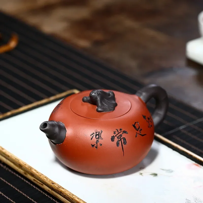 

350ml Exquisite Yixing Purple Clay Teapot Handmade Raw Ore Beauty Pot Household Zisha Tea Infuser Chinese Tea Ceremony Supplies