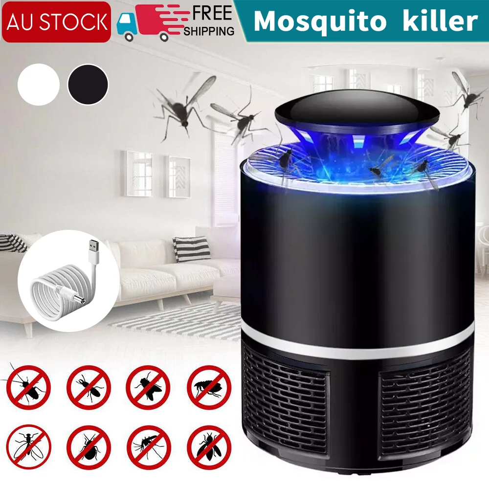 Electric Mosquito Killer Lamp Indoor Insect Trap Light Suction Catcher for Home