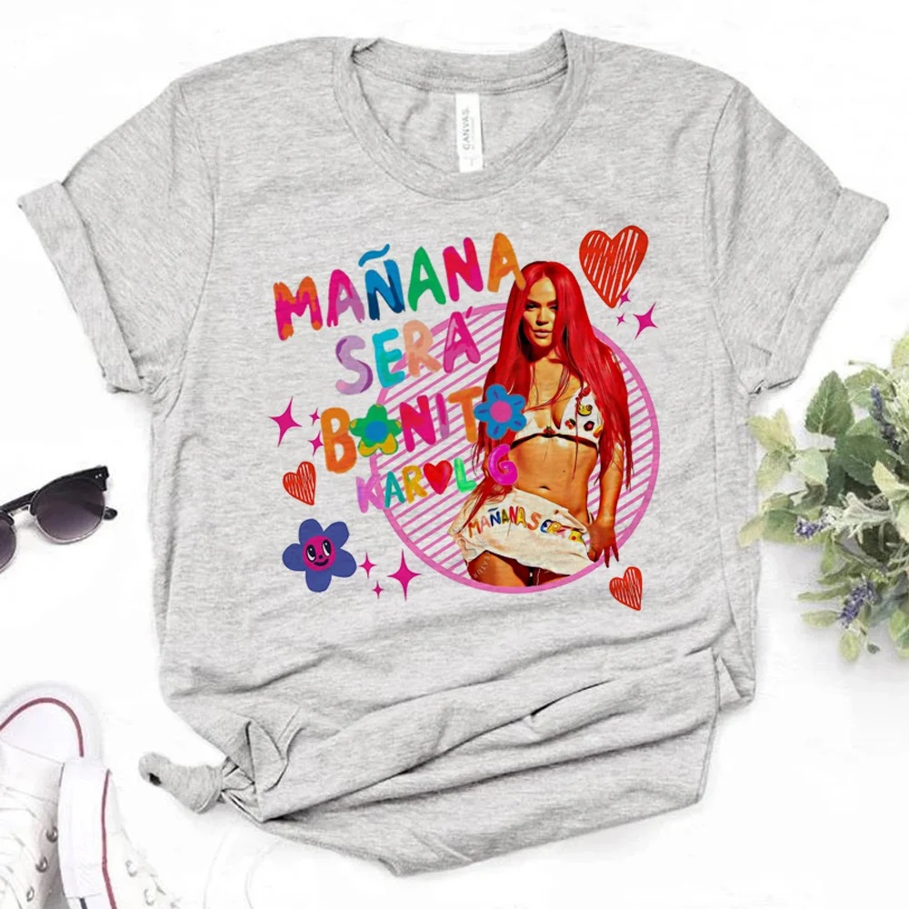 

Karol g Manana Sera Bonito Tee women graphic Japanese manga Tee girl graphic designer streetwear clothing