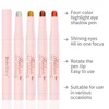 Pearl Shimmer Glitter Eyeshadow Stick Highlighter Long Lasting Waterproof Silky Pen For Eye Makeup Face Body Cosmetics Party