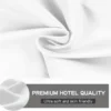1 piece bed sheets pure white hotel bed sheets  single and double home use 4