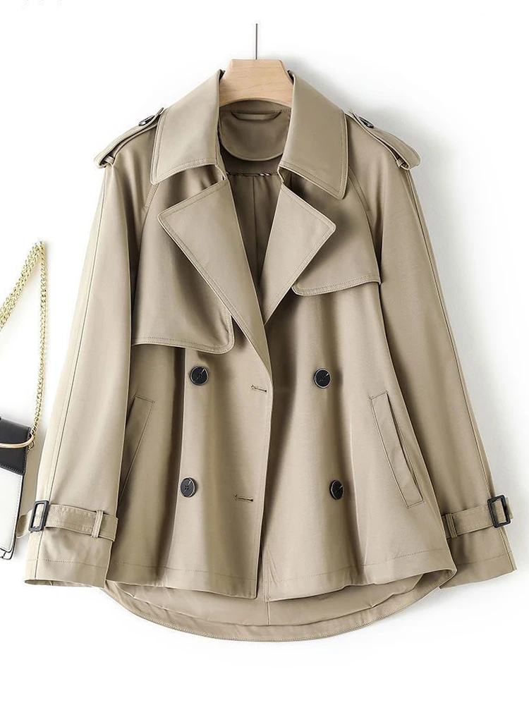

Korean Loose Women Trench Coat Autumn Winter Windbreak Jackets Female Streetwear Turn Down Collar Women Basic Coat 2023