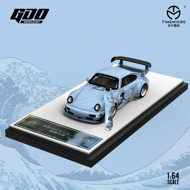 1:64 Porsche RWB 964 TIME MICRO X GDO The Great Wave of