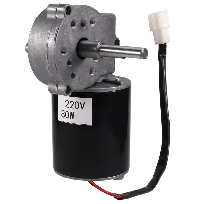 전문 기어 모터 80W DC 전기 감속기 모터 감속 가변 속도 220RPM 70Kg 부하 모터