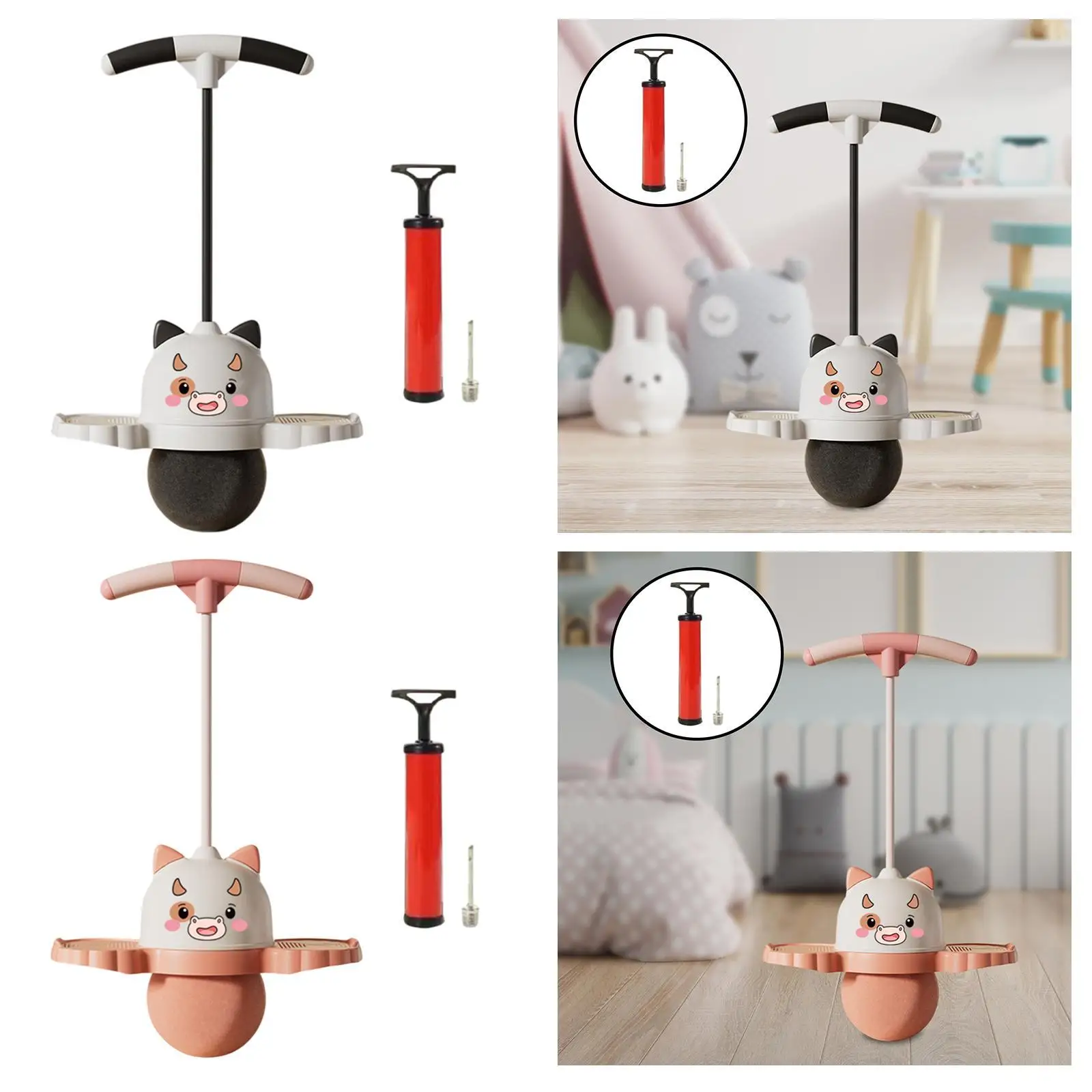 Tiger Pogo Ball with Handle Kids Children for Boys Girls Balance Board Pogo Stick Jump for Games Fitness Playground Home Sports