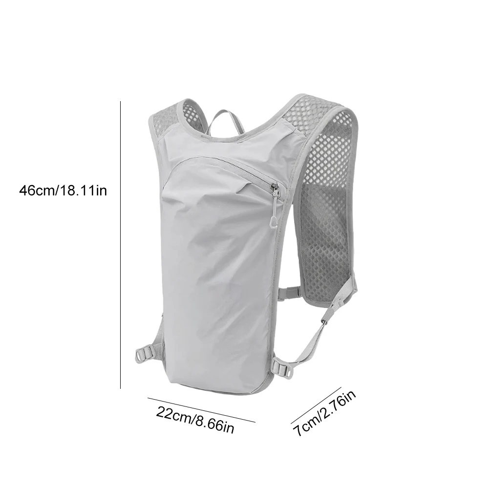 Outdoor Trail Running Backpack Unisex Lightweight Running Race Hydration Vest Marathon Bicycle Bag for Marathon Cycling Hiking
