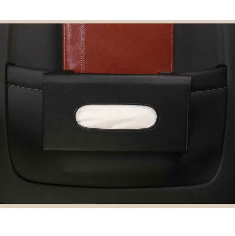 Car tissue holder car sun visor type hanging container