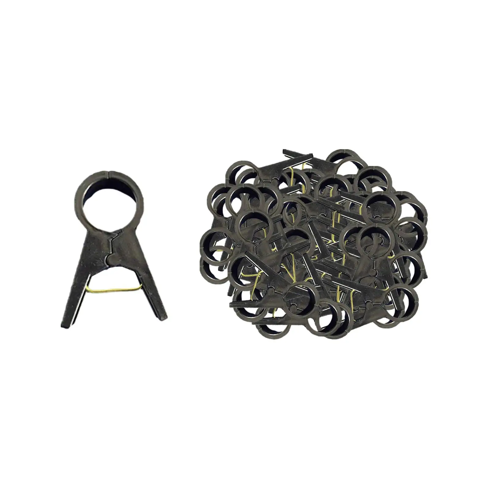100 Clip Per Piante Da Giardino Bianche - Supporti Per Pomodori, Cetrioli, Viti - Riavvvitabili E Resistenti In PP