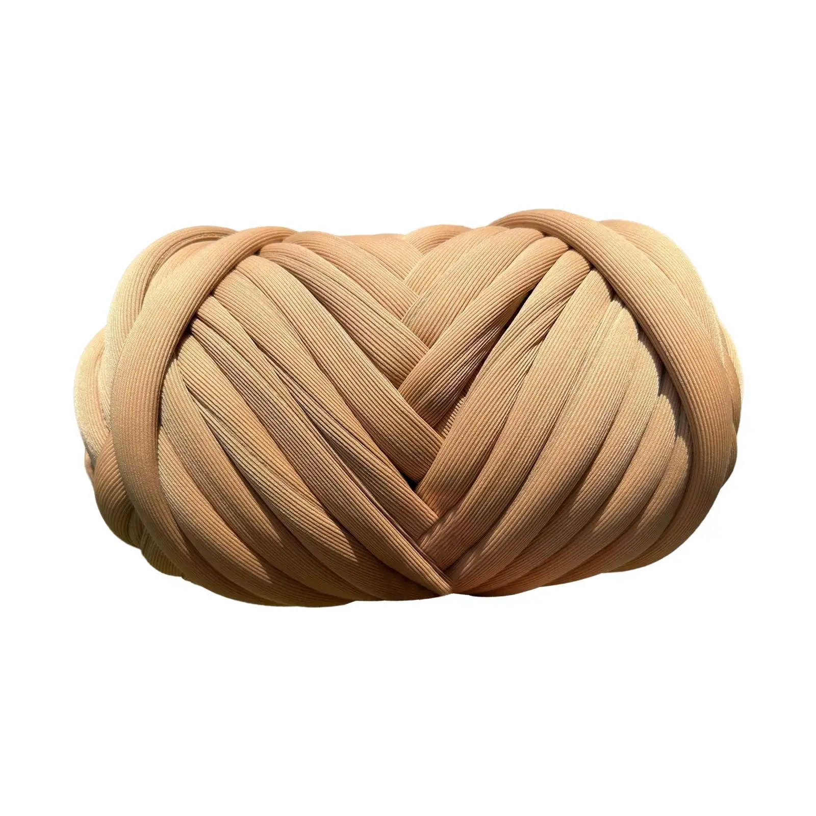 250G Chunky Yarn Crocheting Length 65.6ft Soft DIY Bulky Yarn Jumbo Tubular Yarn for Pet Bed Baskets Hats Throw Craft Weave 5