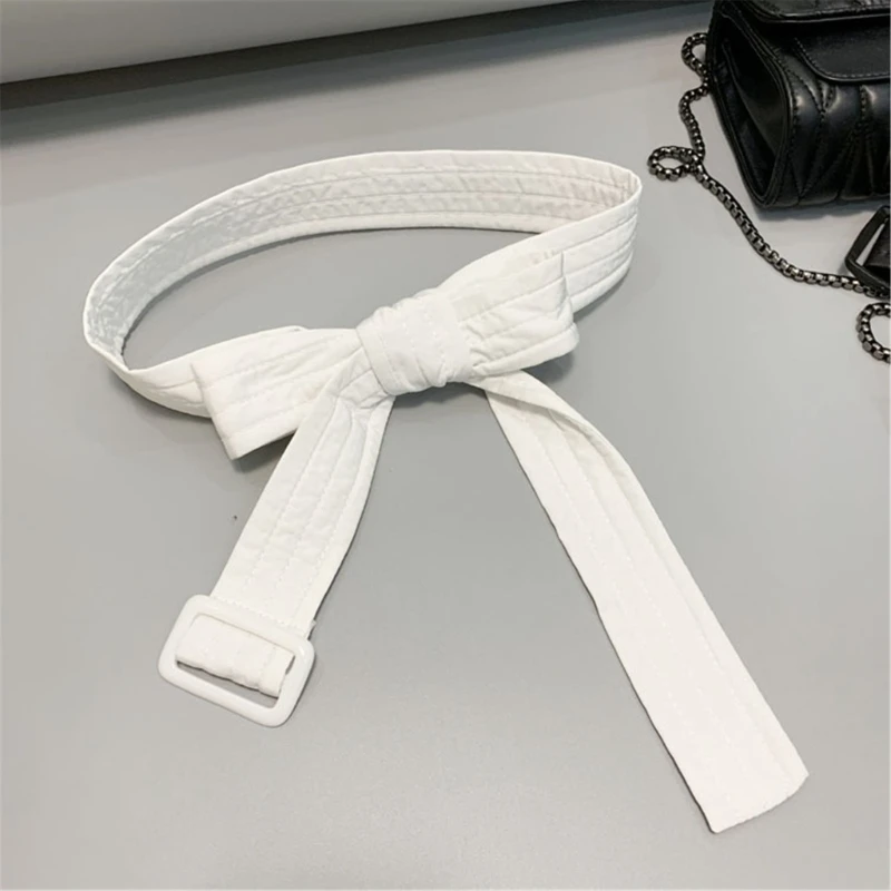 

Womens Cotton Puffer Ribbon Sash Belt Waistband for Down Coat Down Thin Waist Tunics Girdle Waistband