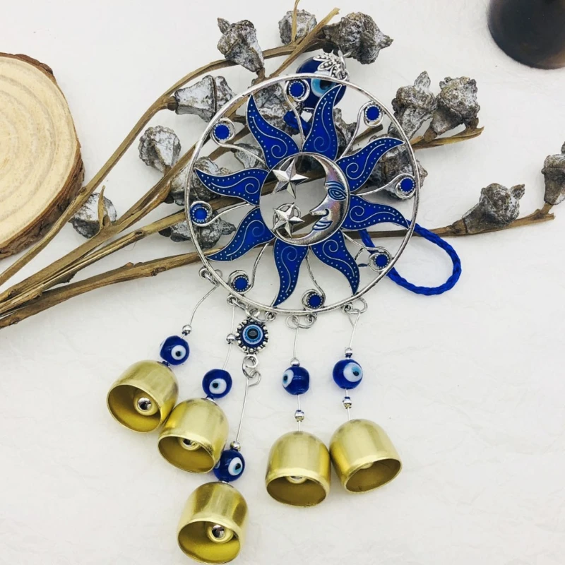 367A for Creative Evil Eyes Windchime Wind Bells Handcraft Pendant Home Garden Hanging Decoration Ornaments 4