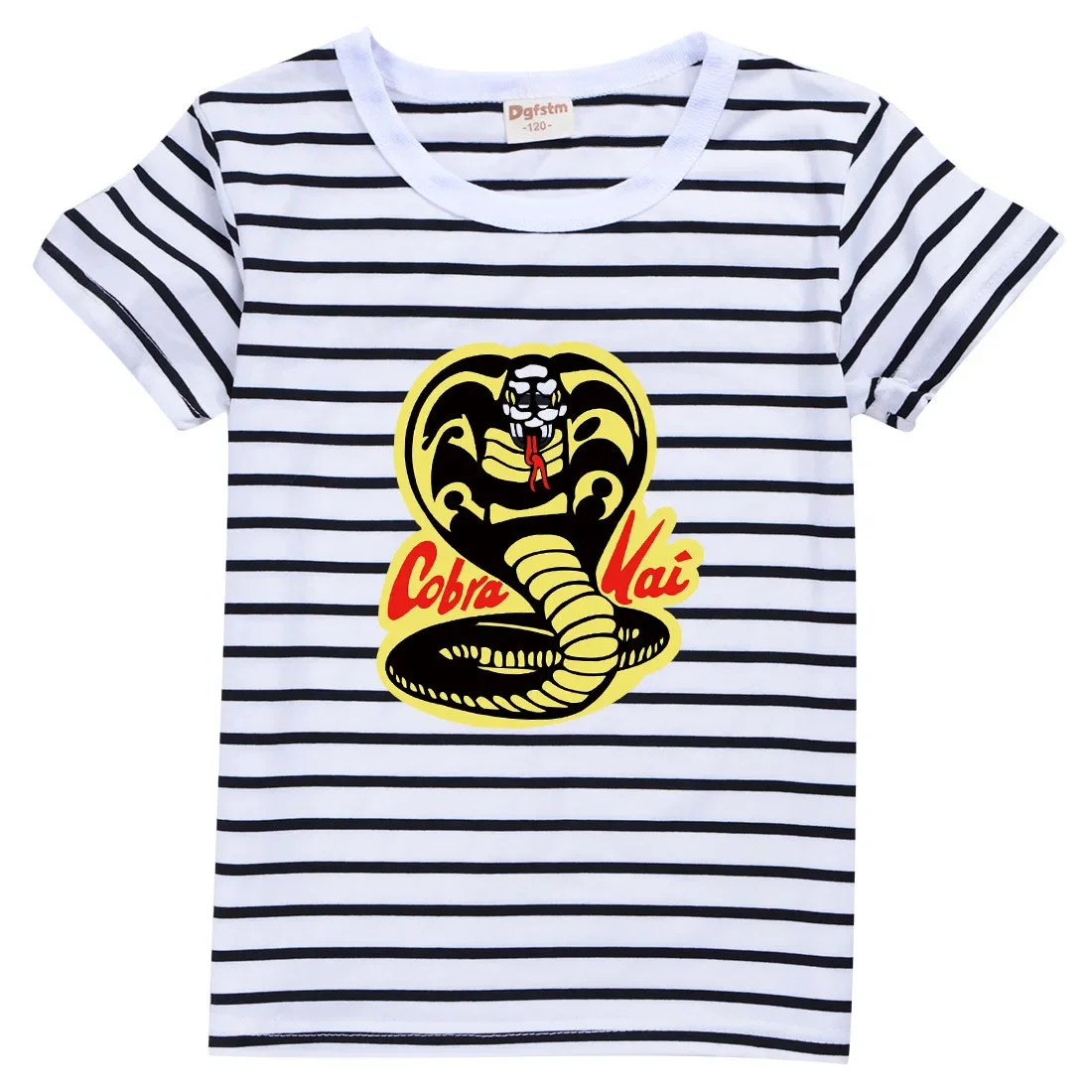 تي شيرت صيفي للأطفال مطبوع عليه كوبرا كاي
