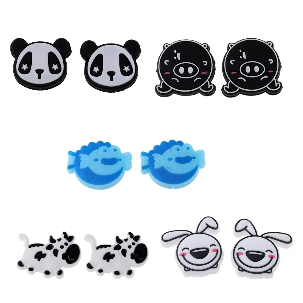 2 Pieces Tennis Racquet Shock Absorber Vibration Dampeners-Various Animal Shape