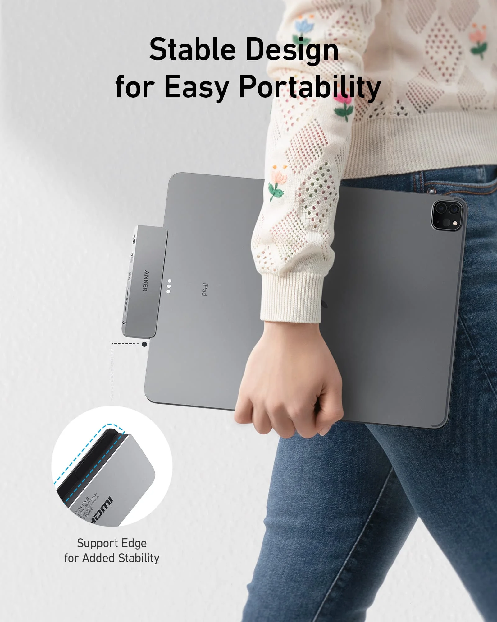 Anker USB C Hub for USB-C iPad, 541 USB-C Hub (6-in-1) with