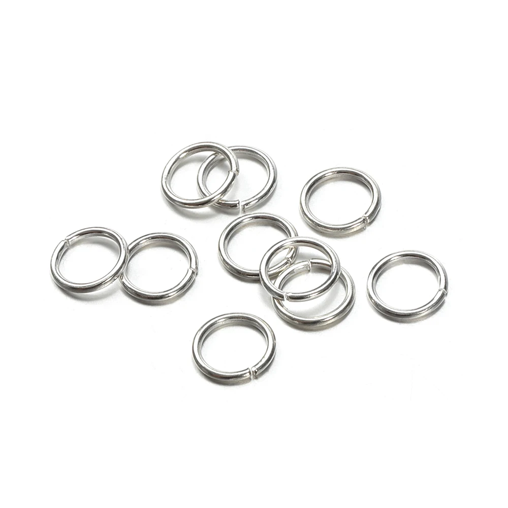 200 Stück 3/4/5/6/7/8/10/12 mm Metall-DIY-Schmuckzubehör, offene Einzelschlaufen, Biegeringe und Spaltringe für Kettenanhänger, Schmuckherstellung – Detail 16