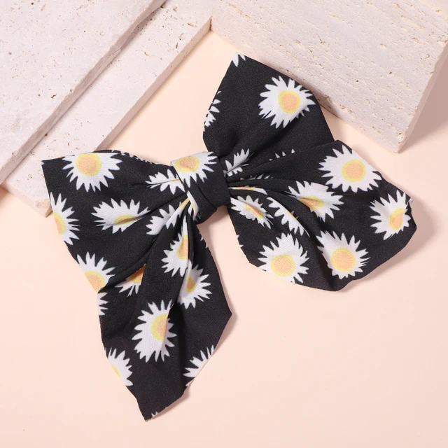 New Sweet Bow Hairpins Solid Color Bowknot Hair Clips For Girls Satin Butterfly Barrettes Duckbill Clip Kids Hair Accessories 1524-9