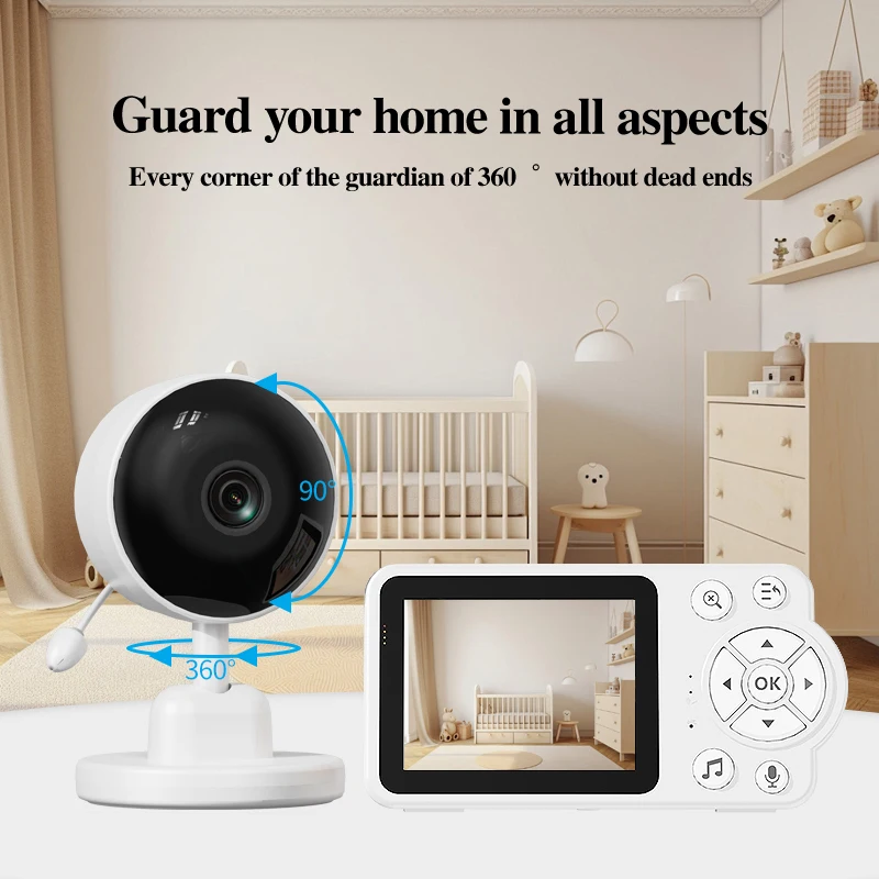 Moniteur intelligent pour bébé, 2.4G, avec détection sonore, moniteur d'interaction vocale et vidéo – Image 3