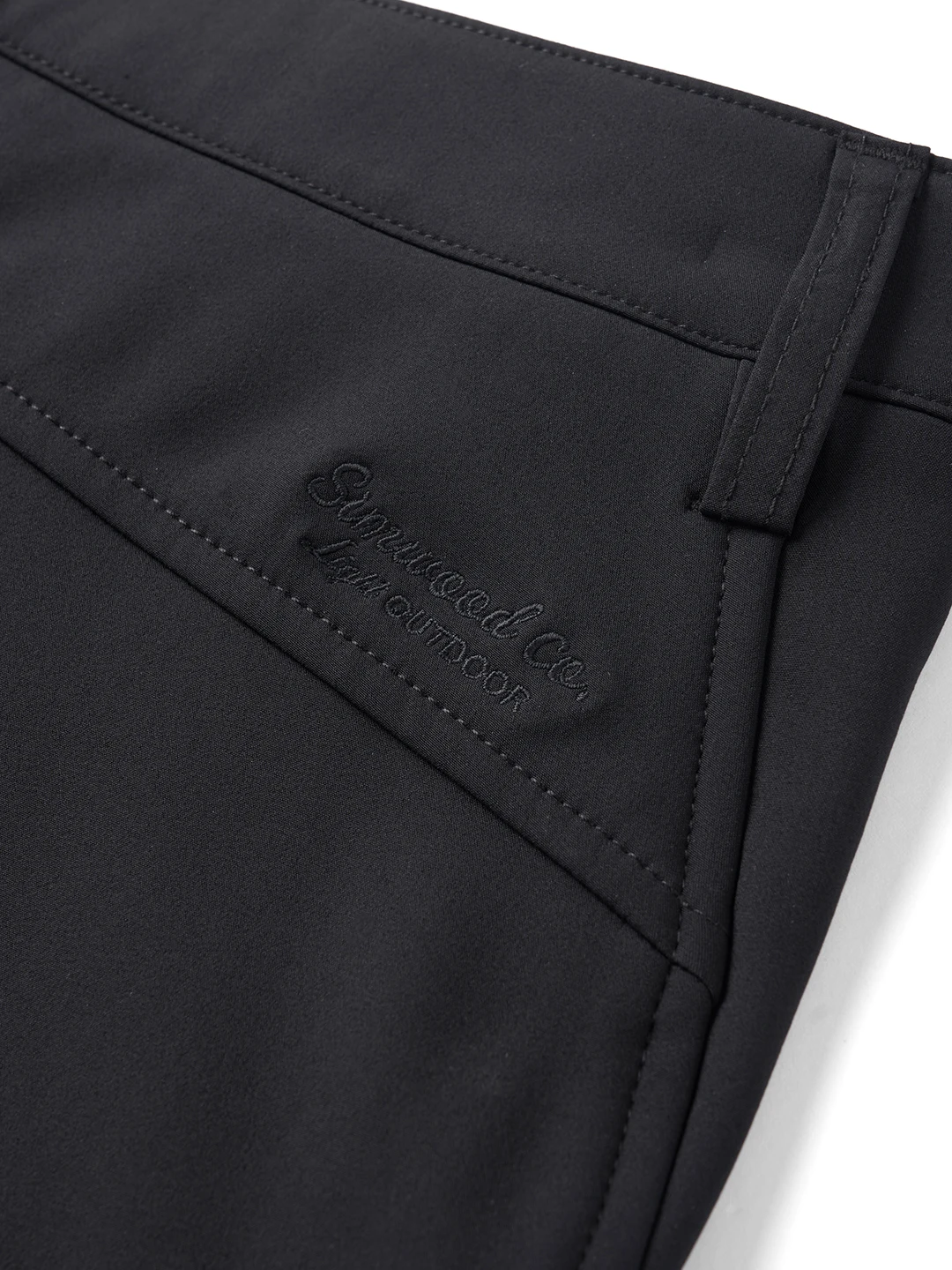2025 Autumn Winter Loose Straight Soft Shell 300gsm Warm Fleece Lined Pants Casual Plus Size Outdoor Trousers