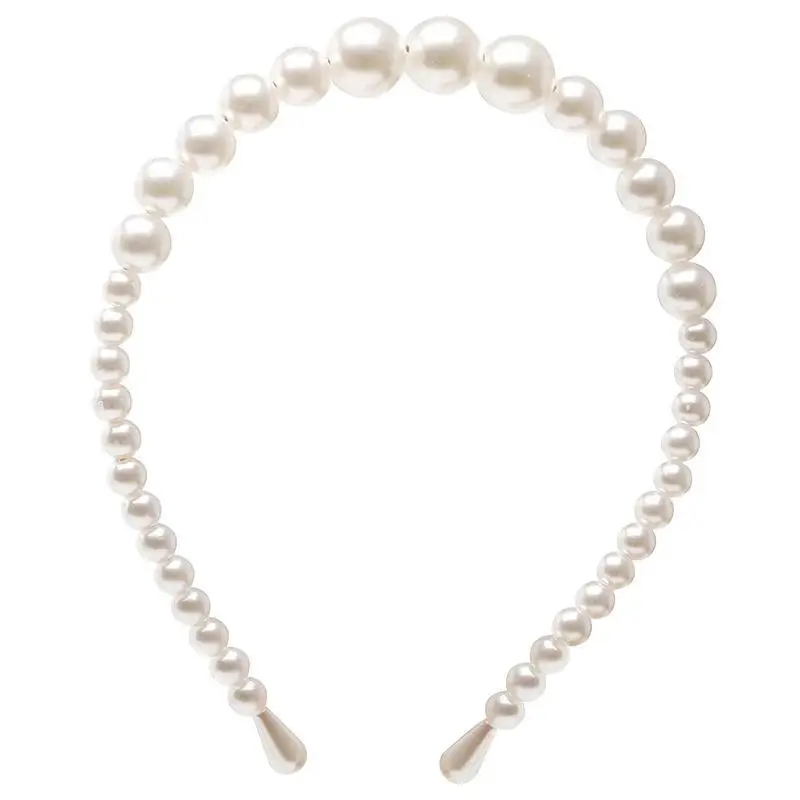 

Pearl Headband Pearls Fashion Headbands For Women 4pcs White Faux Pearl Rhinestones Hairbands Party Wedding Hair Accessories For