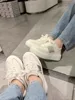 Women Internal Height Increasing Pumps Fashion Thick Bottom Casual Shoes Lace Up Versatile Spring Ladies Platform Walking Shoes 3